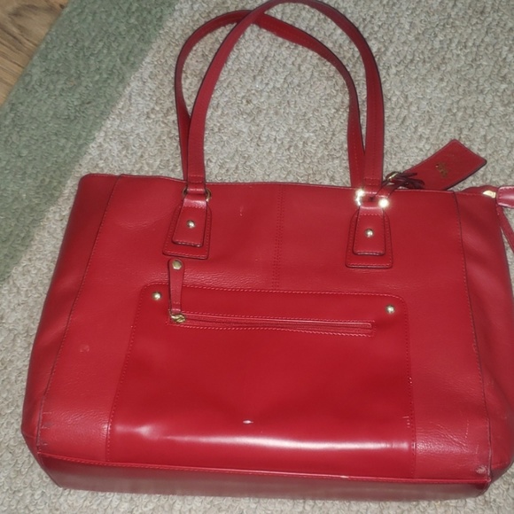 Emma Fox Handbags - Emma fox red laptop bag large